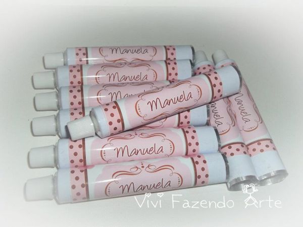 10 Bisnagas personalizadas.